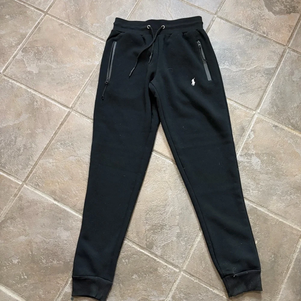 Polo Black Sweatpants with Logo